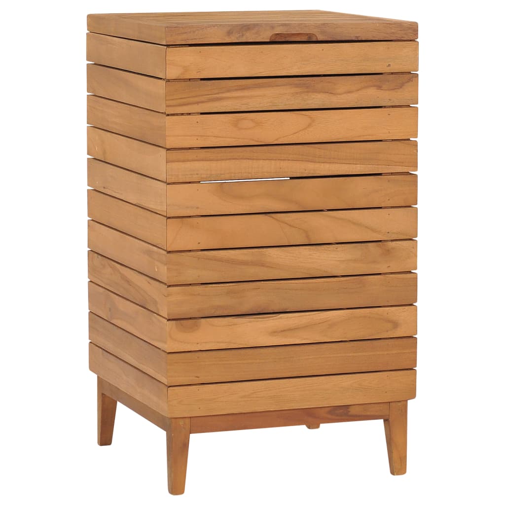 Καλάθι Απλύτων 40 x 40 x 70 εκ. από Μασίφ Ξύλο Teak - PAKOBAZAAR