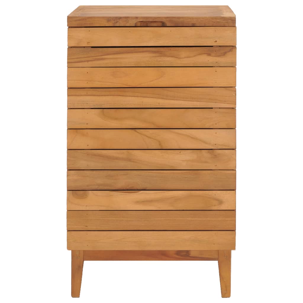 Καλάθι Απλύτων 40 x 40 x 70 εκ. από Μασίφ Ξύλο Teak - PAKOBAZAAR
