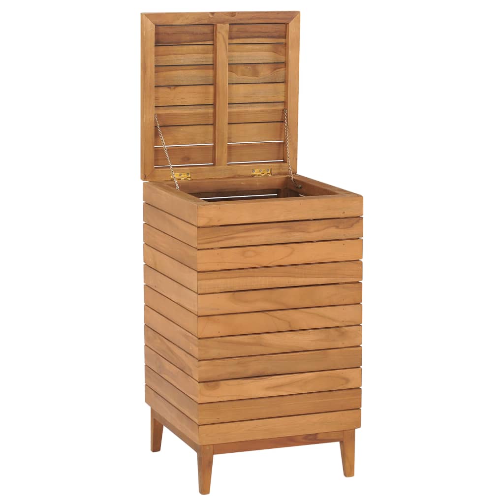 Καλάθι Απλύτων 40 x 40 x 70 εκ. από Μασίφ Ξύλο Teak - PAKOBAZAAR