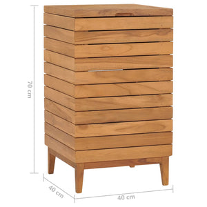 Καλάθι Απλύτων 40 x 40 x 70 εκ. από Μασίφ Ξύλο Teak - PAKOBAZAAR