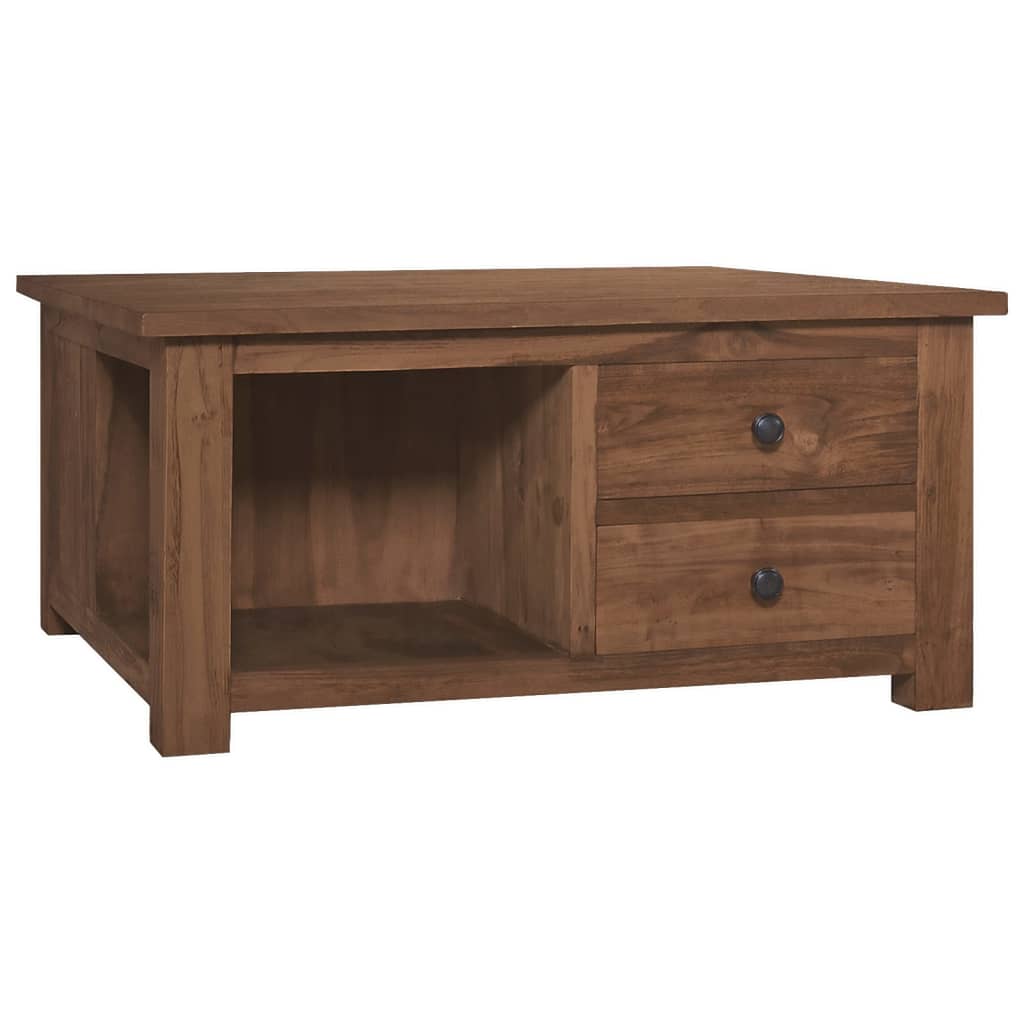 Τραπεζάκι Σαλονιού 68 x 68 x 33 εκ. από Μασίφ Ξύλο Teak - Pakobazaar