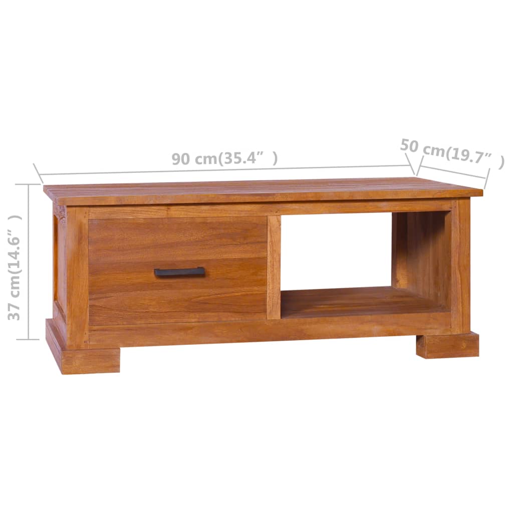 Έπιπλο Τηλεόρασης 90 x 50 x 37 εκ. από Μασίφ Ξύλο Teak - PAKOBAZAAR