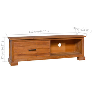 Έπιπλο Τηλεόρασης 112 x 30 x 37 εκ. από Μασίφ Ξύλο Teak - PAKOBAZAAR