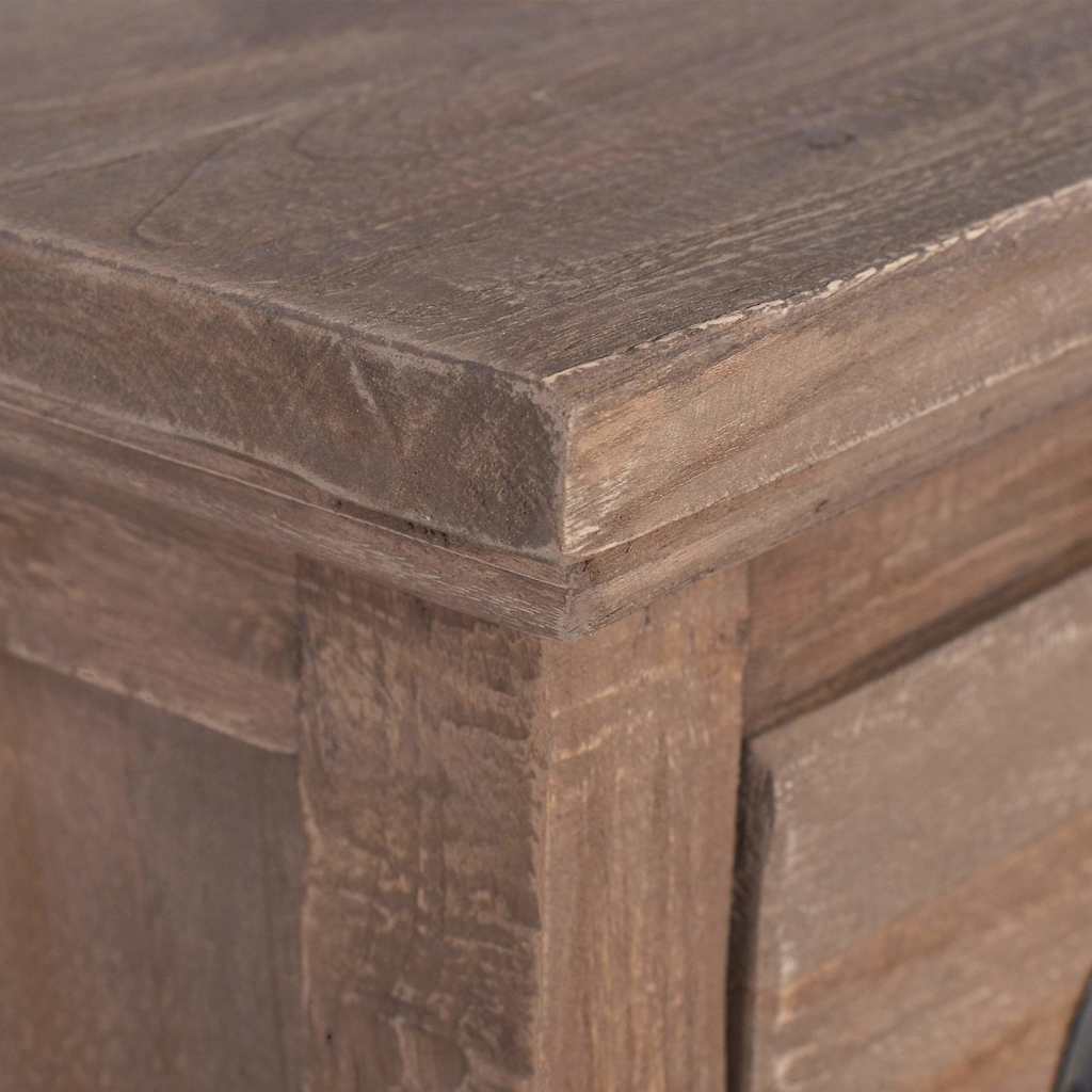 Συρταριέρα με 3 Συρτάρια 60 x 30 x 75 εκ. από Μασίφ Ξύλο Teak