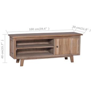 Έπιπλο Τηλεόρασης 100 x 30 x 40 εκ. από Μασίφ Ξύλο Teak