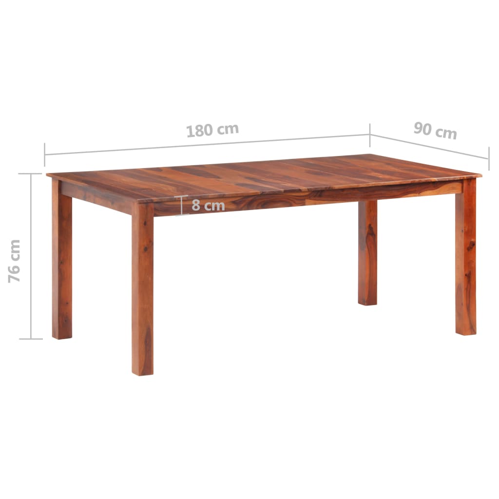Τραπεζαρία 180 x 90 x 76 εκ. από Μασίφ Ξύλο - Pakobazaar