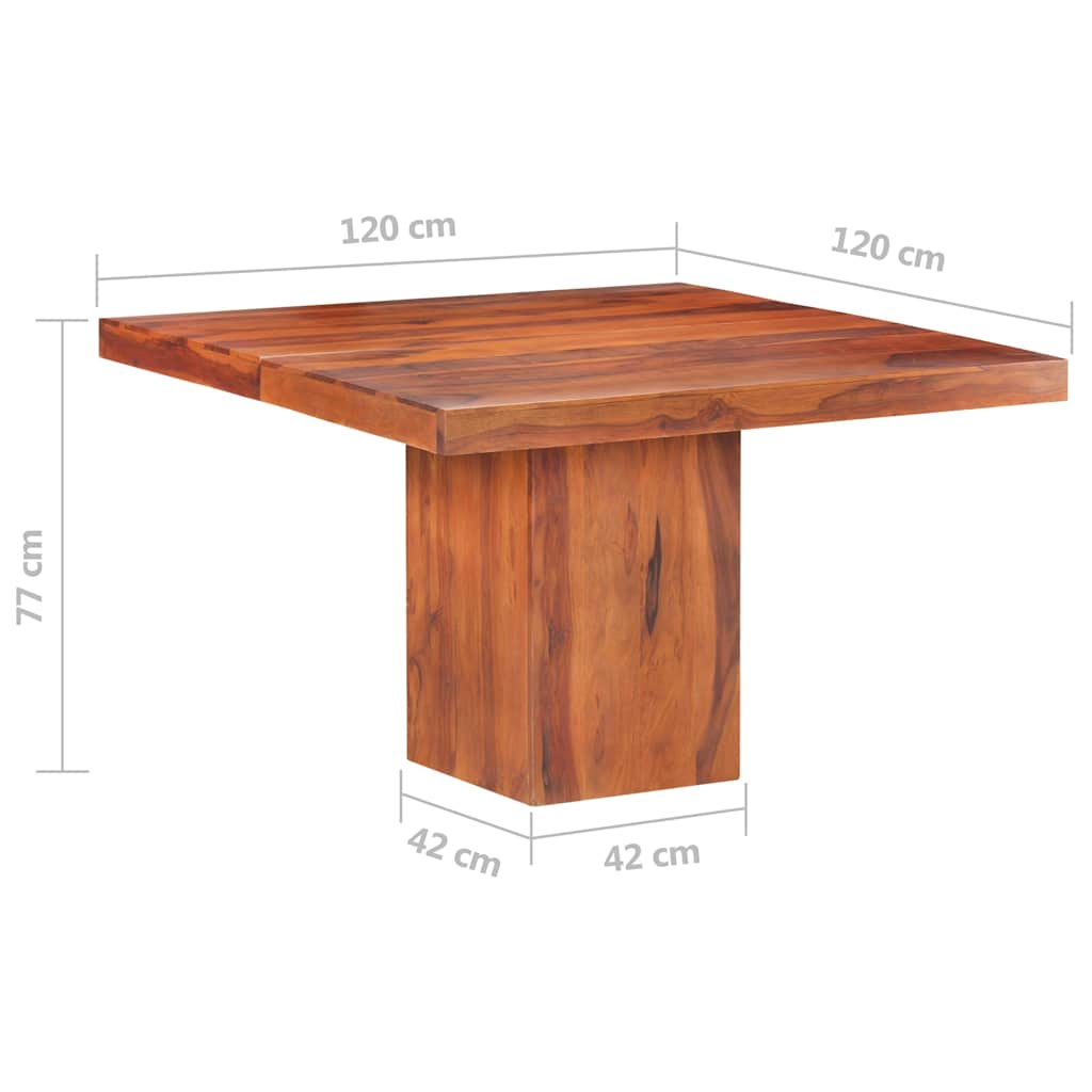 Τραπεζαρία 120 x 120 x 77 εκ. από Μασίφ Ξύλο
