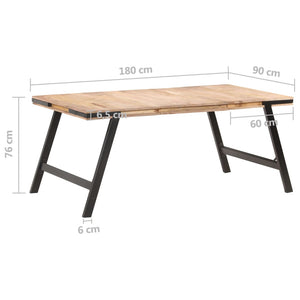 Τραπεζαρία 180 x 90 x 76 εκ. από Μασίφ Ξύλο Μάνγκο - PAKOBAZAAR