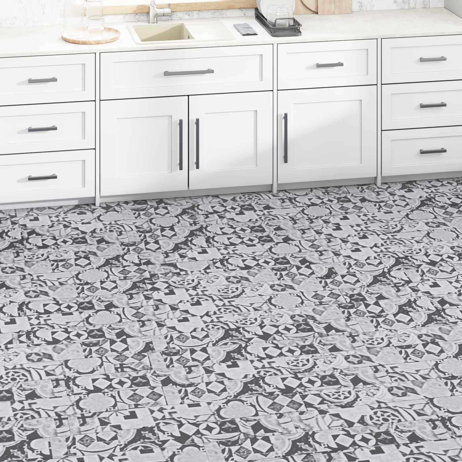 Πλάκες Δαπέδου 36 pcs Γκρι 5,02 m² PVC - Pakobazaar