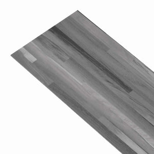 Δάπεδο Αυτοκόλλητο Ριγέ Γκρι 4,46 μ² / 3 χιλ. από PVC - Pakobazaar