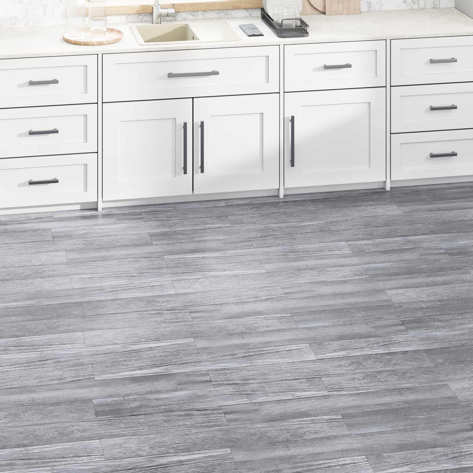 Πλάκες Δαπέδου 36 pcs Γκρι 5,02 m² PVC - Pakobazaar