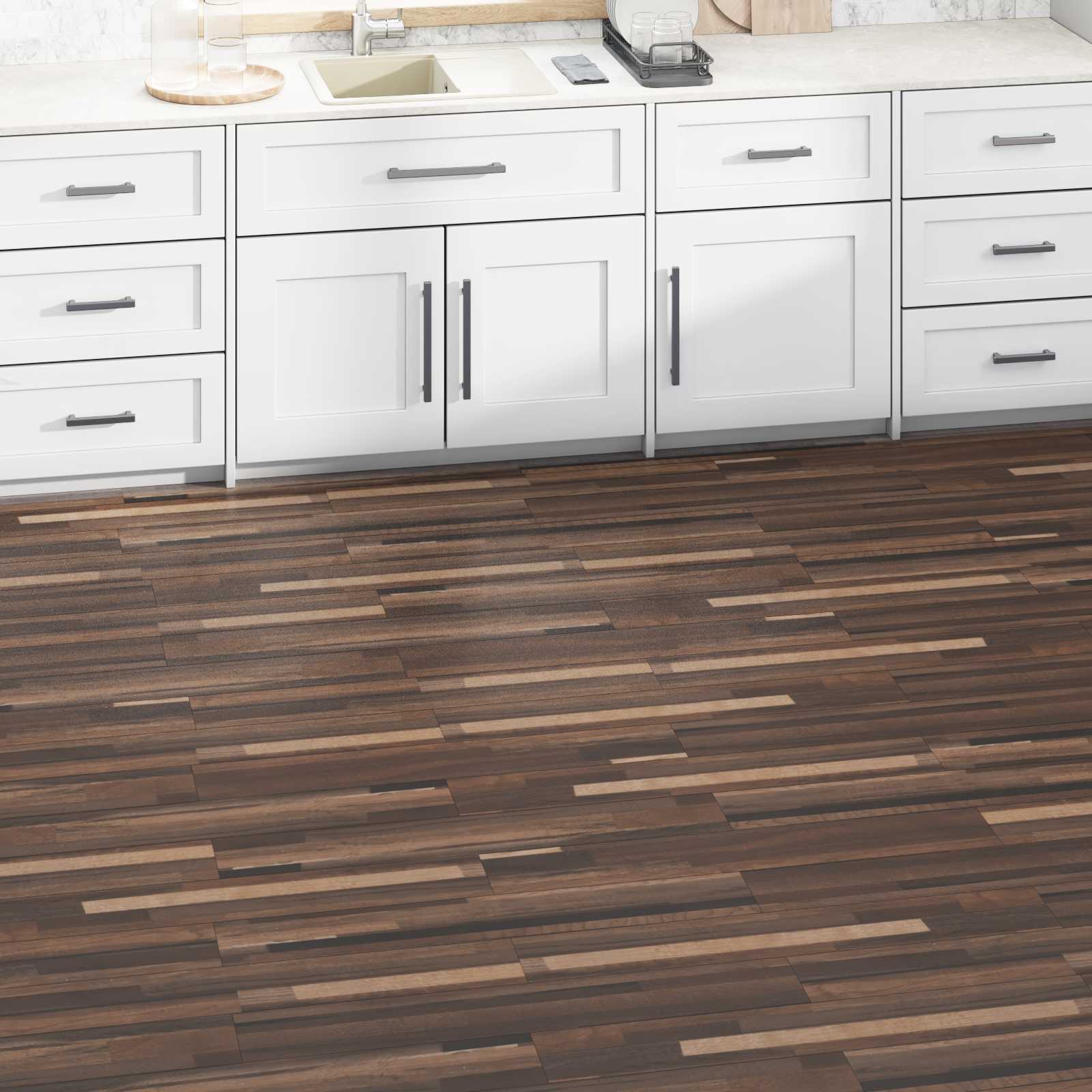 Πλάκες Δαπέδου 36 pcs Καφέ με ρίγες 5,02 m² PVC - Pakobazaar