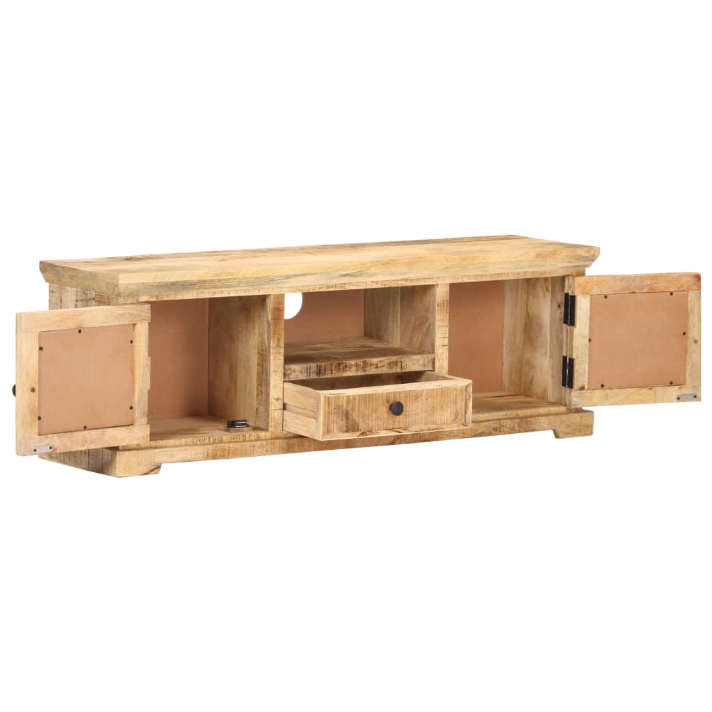 Έπιπλο Τηλεόρασης 120x30x40 εκ. Ξύλο Μάνγκο/Φυσικό Ζαχαροκάλαμο