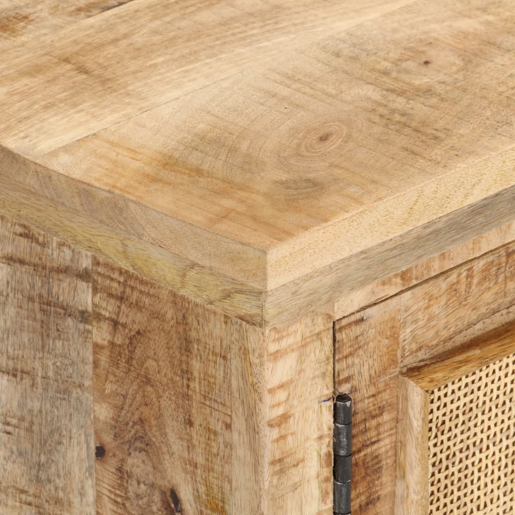 Έπιπλο Τηλεόρασης 120x30x40 εκ. Ξύλο Μάνγκο/Φυσικό Ζαχαροκάλαμο