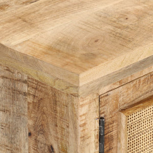 Έπιπλο Τηλεόρασης 120x30x40 εκ. Ξύλο Μάνγκο/Φυσικό Ζαχαροκάλαμο