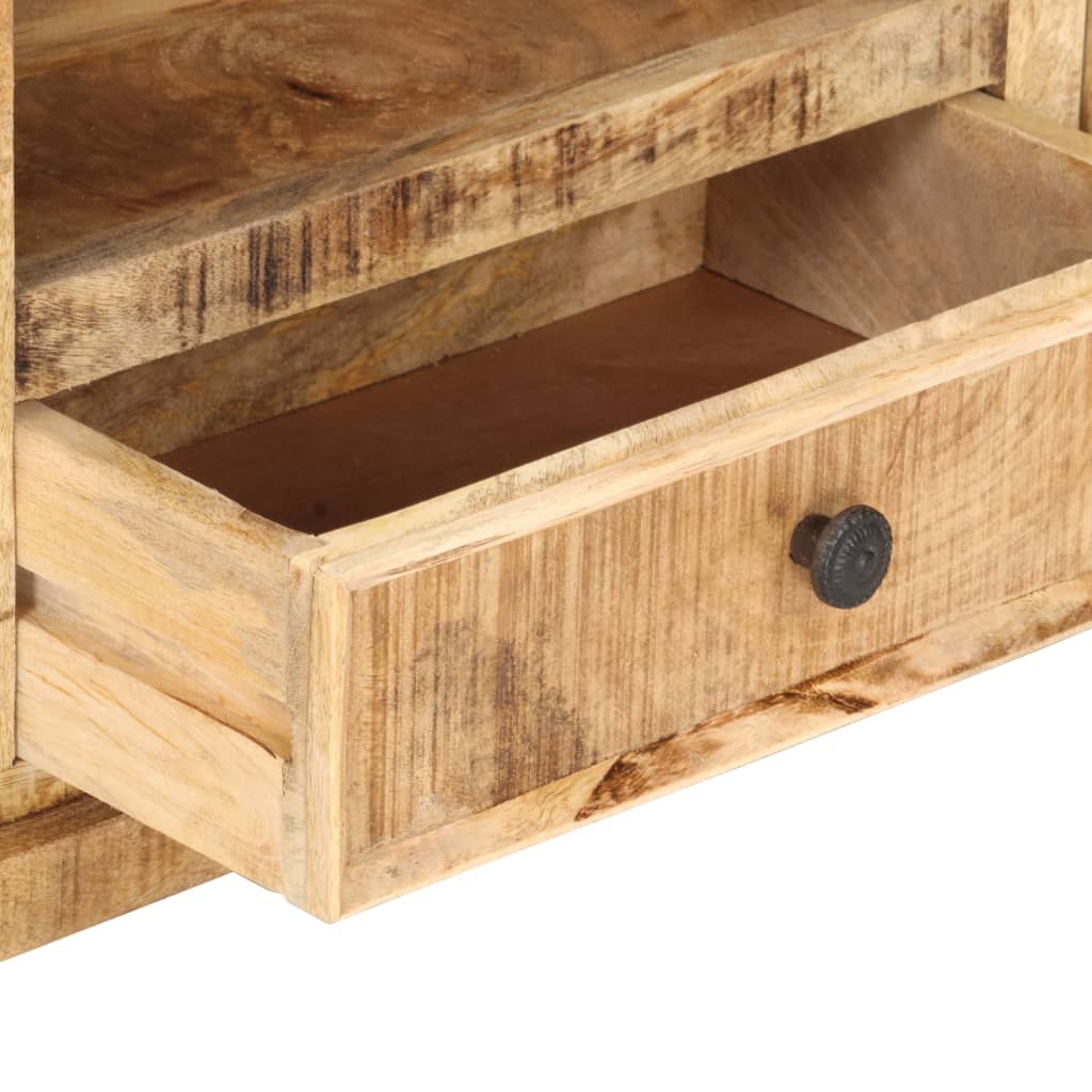 Έπιπλο Τηλεόρασης 120x30x40 εκ. Ξύλο Μάνγκο/Φυσικό Ζαχαροκάλαμο