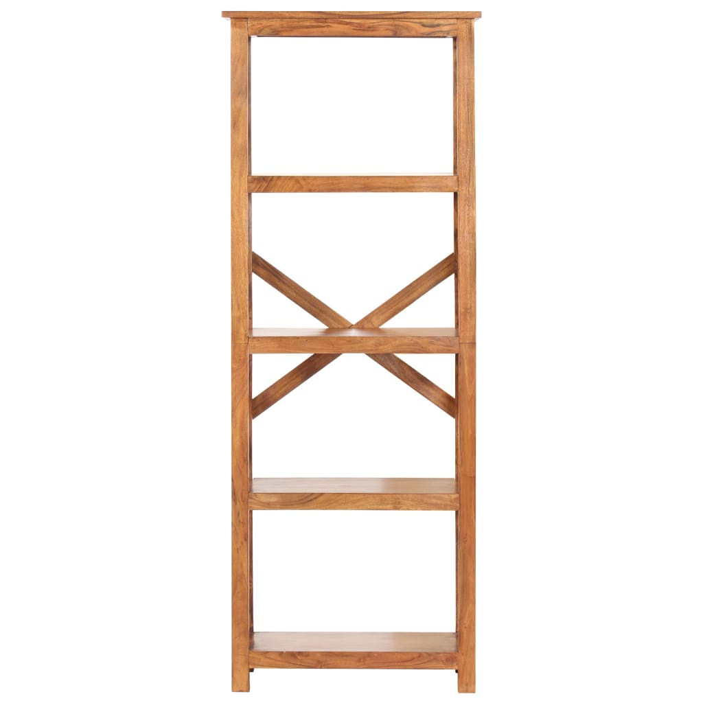 Βιβλιοθήκη 60x30x160 εκ. Μασίφ Ξύλο Ακακίας με Μελί Φινίρισμα - PAKOBAZAAR