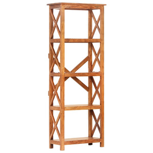 Βιβλιοθήκη 60x30x160 εκ. Μασίφ Ξύλο Ακακίας με Μελί Φινίρισμα - PAKOBAZAAR