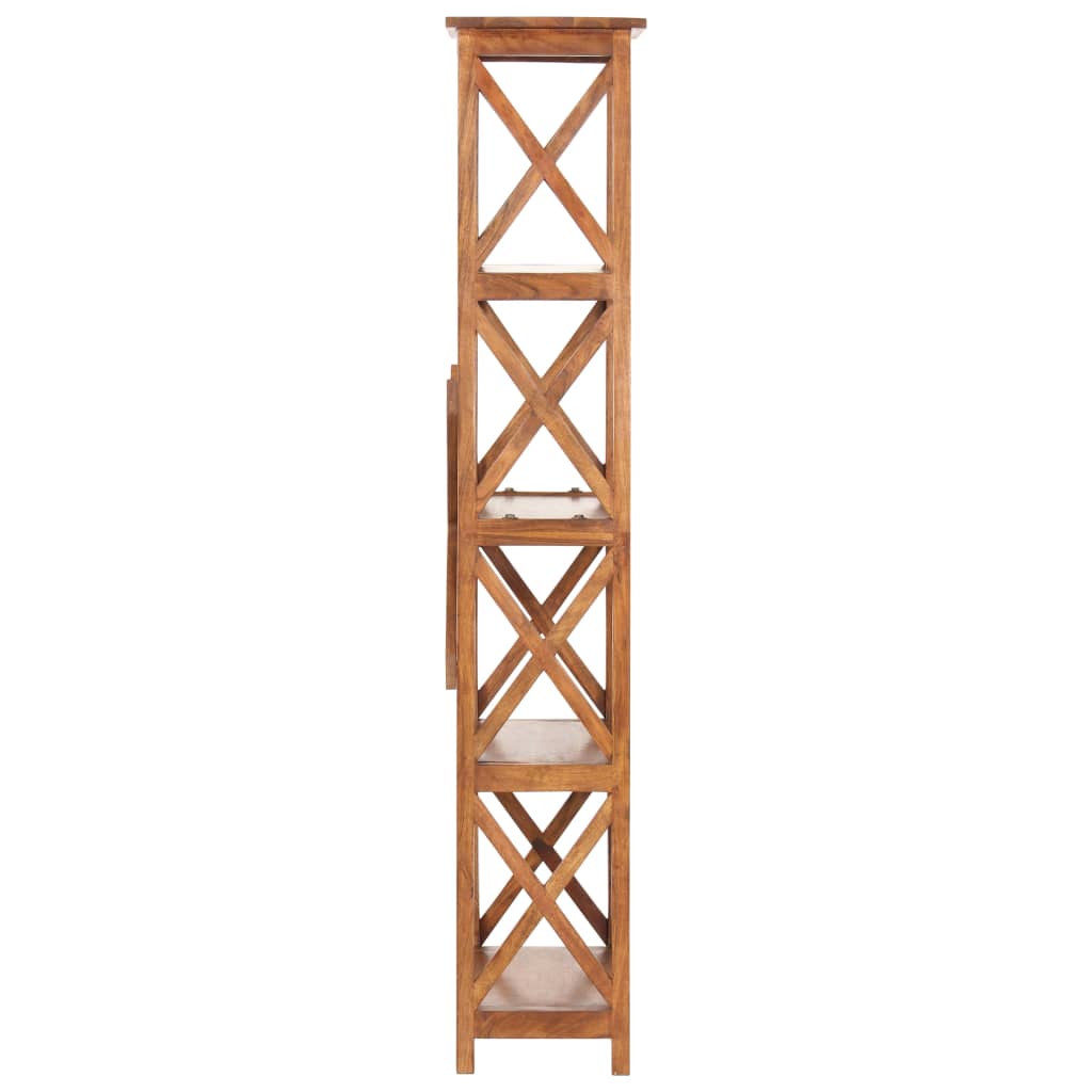 Βιβλιοθήκη 60x30x160 εκ. Μασίφ Ξύλο Ακακίας με Μελί Φινίρισμα - PAKOBAZAAR