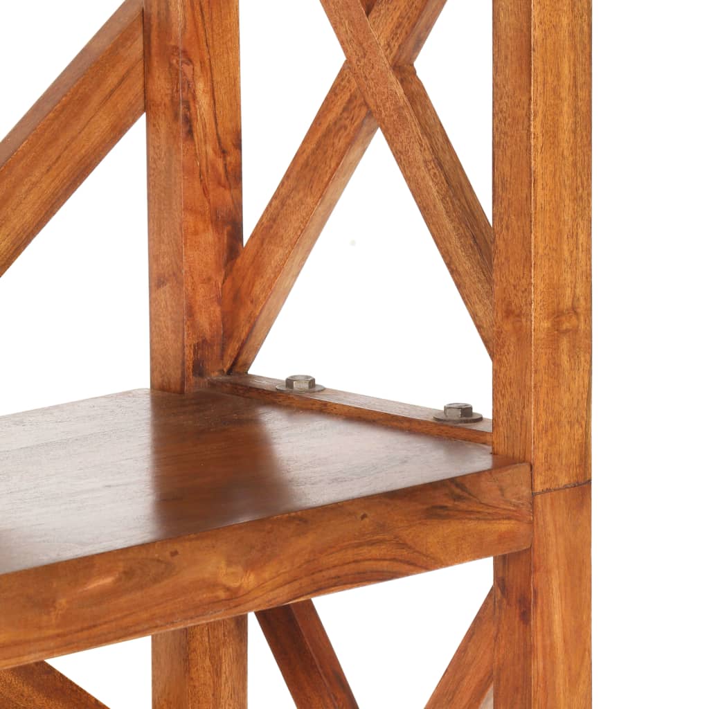 Βιβλιοθήκη 60x30x160 εκ. Μασίφ Ξύλο Ακακίας με Μελί Φινίρισμα - PAKOBAZAAR