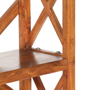 Βιβλιοθήκη 60x30x160 εκ. Μασίφ Ξύλο Ακακίας με Μελί Φινίρισμα - PAKOBAZAAR