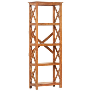 Βιβλιοθήκη 60x30x160 εκ. Μασίφ Ξύλο Ακακίας με Μελί Φινίρισμα - PAKOBAZAAR