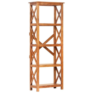 Βιβλιοθήκη 60x30x160 εκ. Μασίφ Ξύλο Ακακίας με Μελί Φινίρισμα - PAKOBAZAAR