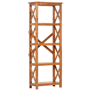 Βιβλιοθήκη 60x30x160 εκ. Μασίφ Ξύλο Ακακίας με Μελί Φινίρισμα - PAKOBAZAAR