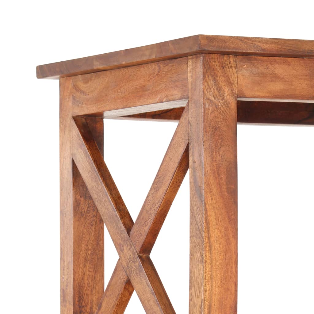 Βιβλιοθήκη 100x30x180 εκ. Μασίφ Ξύλο Ακακίας με Μελί Φινίρισμα - PAKOBAZAAR