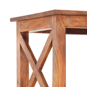 Βιβλιοθήκη 100x30x180 εκ. Μασίφ Ξύλο Ακακίας με Μελί Φινίρισμα - PAKOBAZAAR
