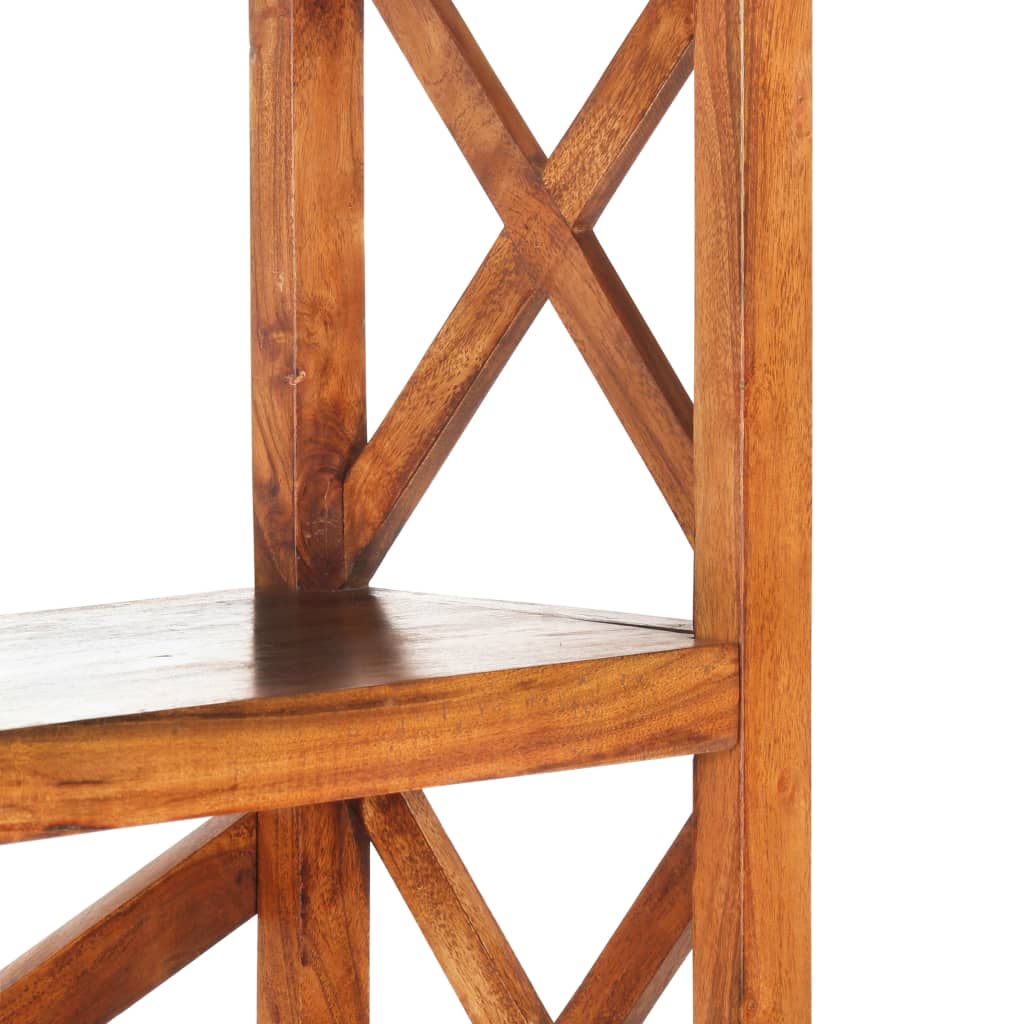 Βιβλιοθήκη 100x30x180 εκ. Μασίφ Ξύλο Ακακίας με Μελί Φινίρισμα - PAKOBAZAAR