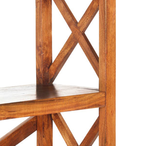 Βιβλιοθήκη 100x30x180 εκ. Μασίφ Ξύλο Ακακίας με Μελί Φινίρισμα - PAKOBAZAAR