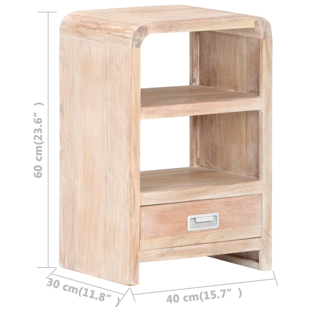 Κομοδίνο 40 x 30 x 60 εκ. από Μασίφ Ξύλο Ακακίας - PAKOBAZAAR
