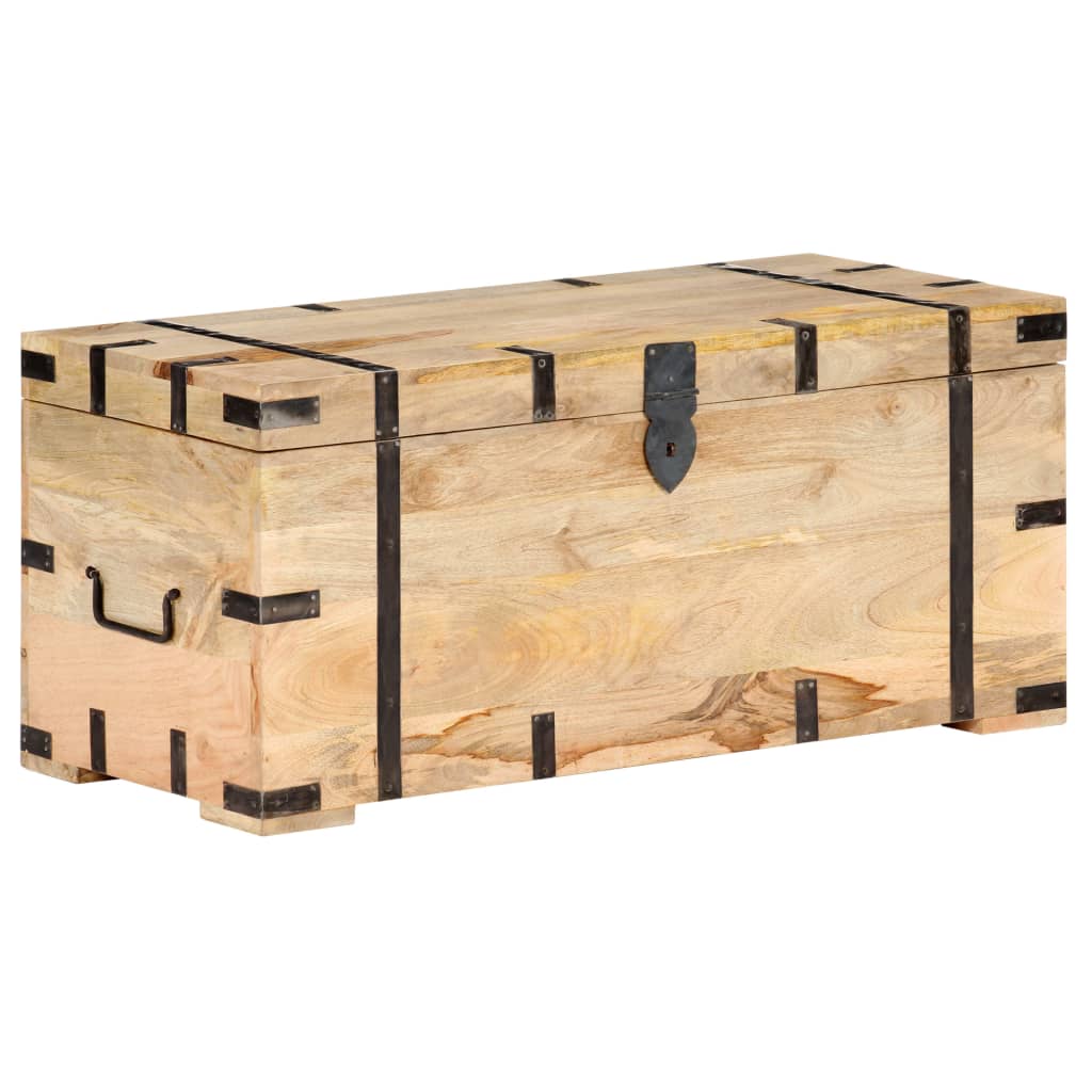 Μπαούλο 90 x 40 x 40 εκ. από Μασίφ Ξύλο Μάνγκο - PAKOBAZAAR