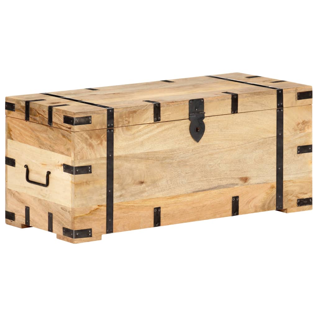 Μπαούλο 90 x 40 x 40 εκ. από Μασίφ Ξύλο Μάνγκο - PAKOBAZAAR