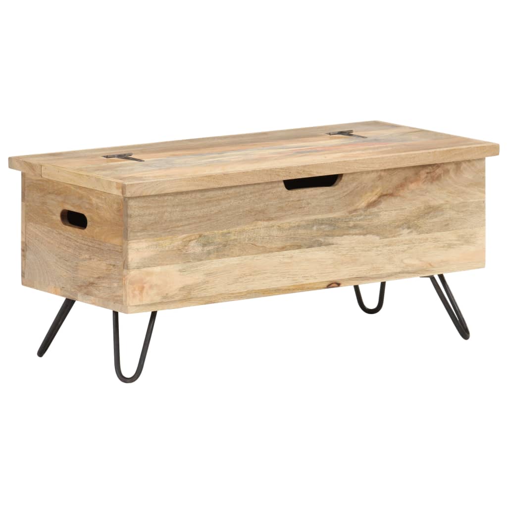 Μπαούλο 90 x 40 x 45 εκ. από Μασίφ Ξύλο Μάνγκο - PAKOBAZAAR