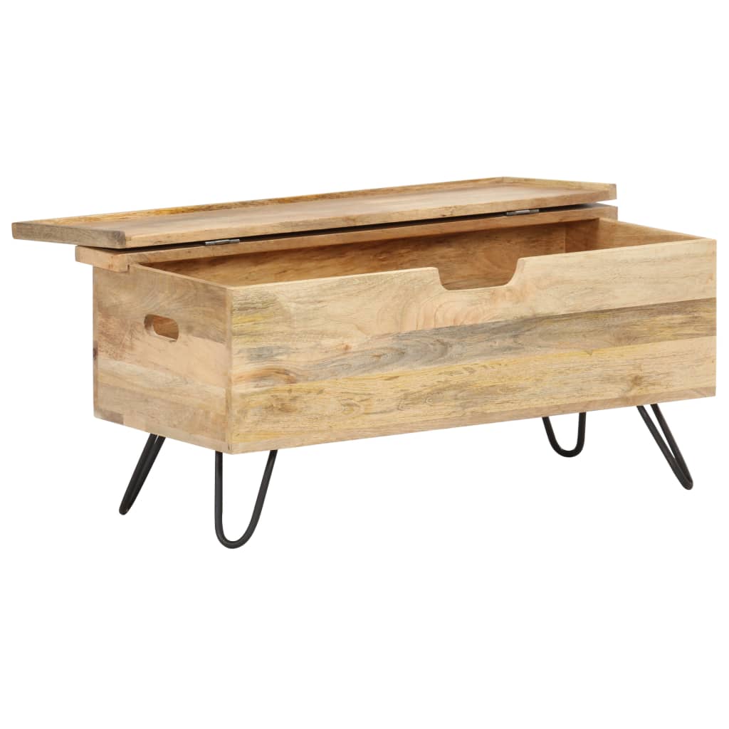 Μπαούλο 90 x 40 x 45 εκ. από Μασίφ Ξύλο Μάνγκο - PAKOBAZAAR