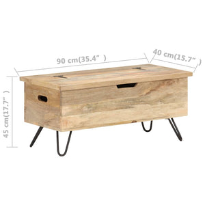 Μπαούλο 90 x 40 x 45 εκ. από Μασίφ Ξύλο Μάνγκο - PAKOBAZAAR
