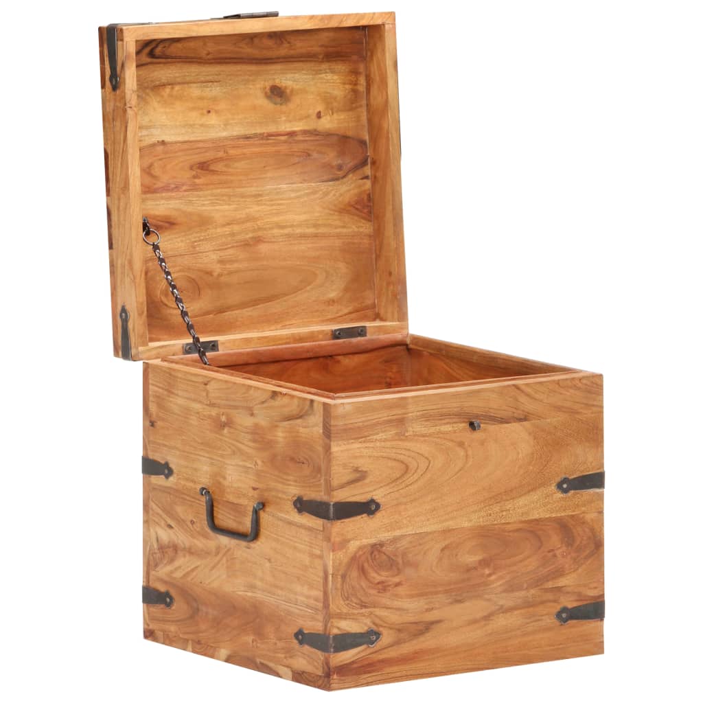 Μπαούλο 40 x 40 x 40 εκ. από Μασίφ Ξύλο Ακακίας - PAKOBAZAAR