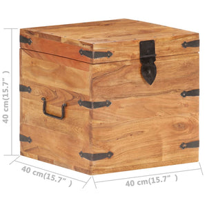 Μπαούλο 40 x 40 x 40 εκ. από Μασίφ Ξύλο Ακακίας - PAKOBAZAAR