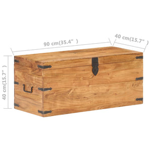 Μπαούλο 90 x 40 x 40 εκ. από Μασίφ Ξύλο Ακακίας - PAKOBAZAAR