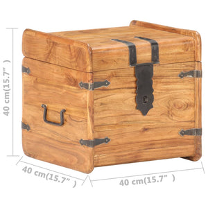 Μπαούλο 40 x 40 x 40 εκ. από Μασίφ Ξύλο Ακακίας - PAKOBAZAAR
