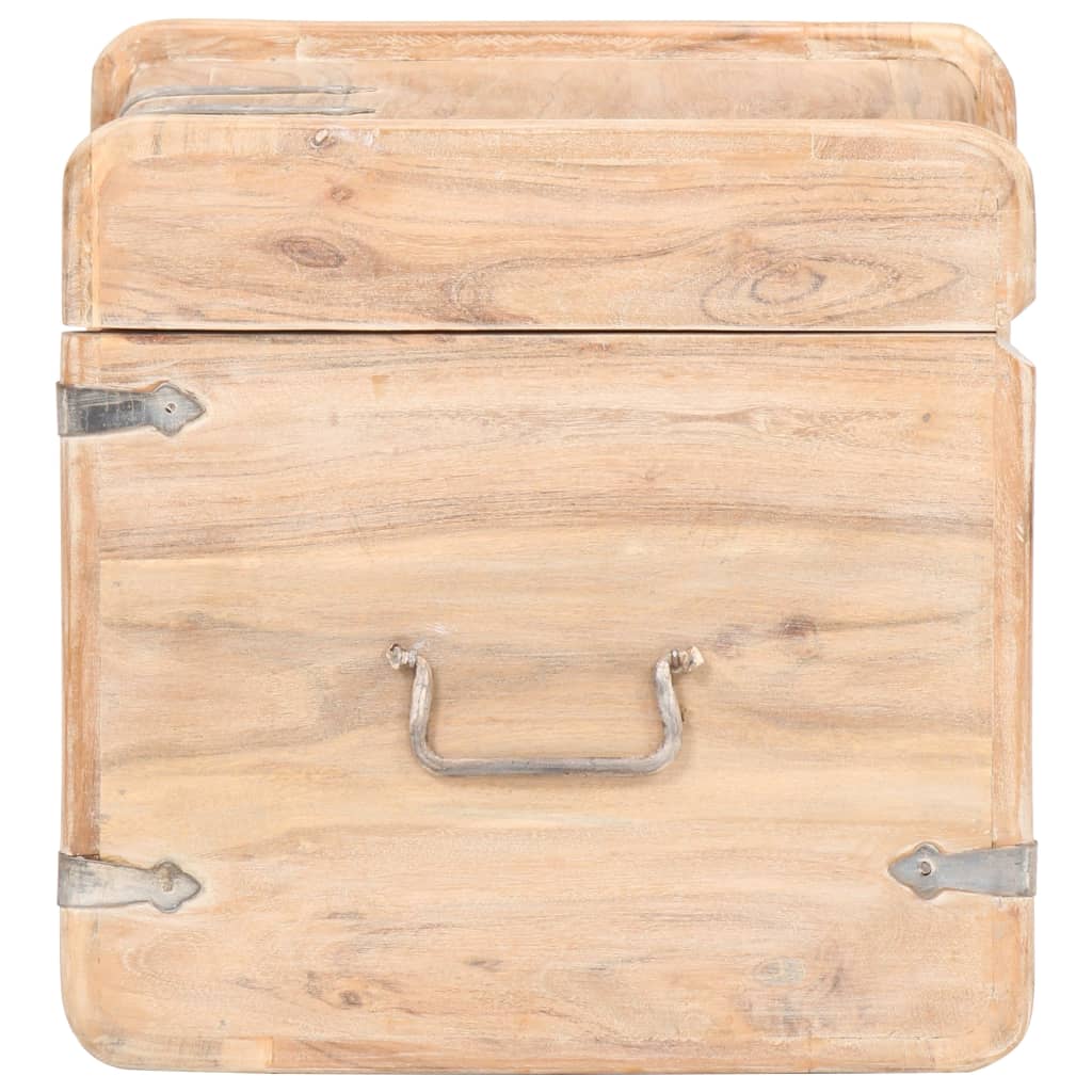 Μπαούλο 40 x 40 x 40 εκ. από Μασίφ Ξύλο Ακακίας - PAKOBAZAAR