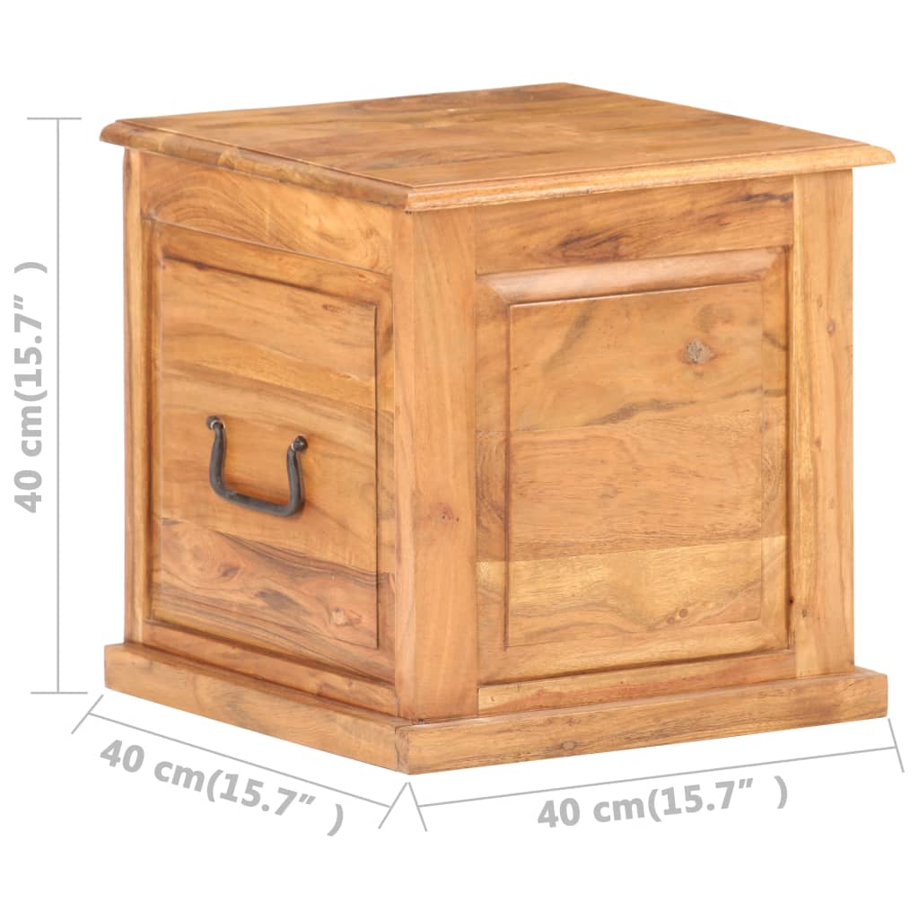 Μπαούλο 40 x 40 x 40 εκ. από Μασίφ Ξύλο Ακακίας - PAKOBAZAAR