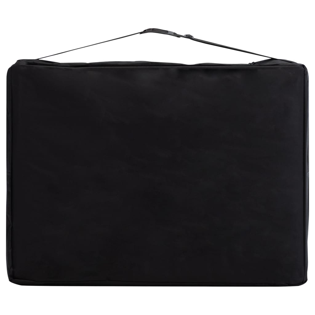 Κρεβάτι Μασάζ Πτυσσόμενο 3 Θέσεων Βιολετί Ξύλινο - Pakobazaar