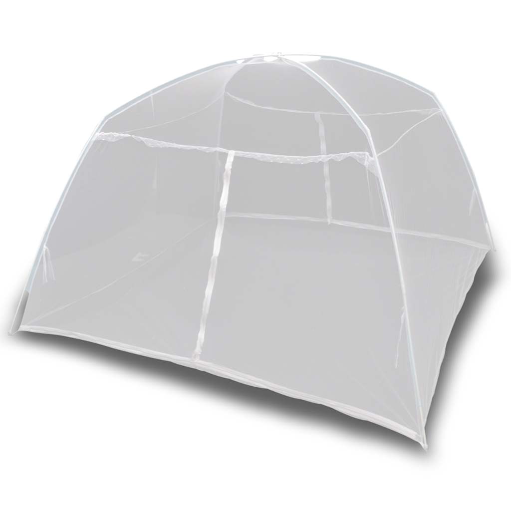 Σκηνή Κάμπινγκ Λευκή 200 x 120 x 130 εκ. από Fiberglass - PAKOBAZAAR