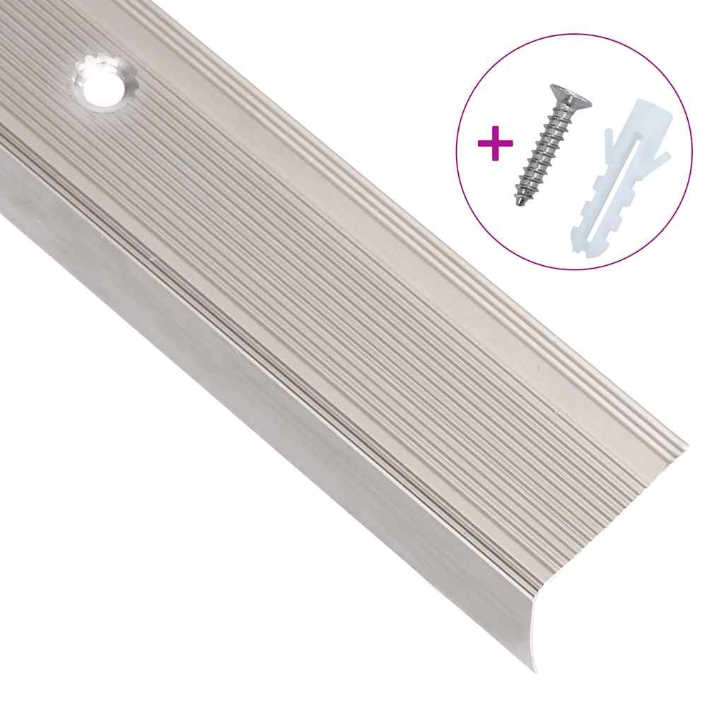 Προφίλ Σκαλοπατιών Σχήμα Γ 5 τεμ. Champagne 90 εκ. Αλουμινίου