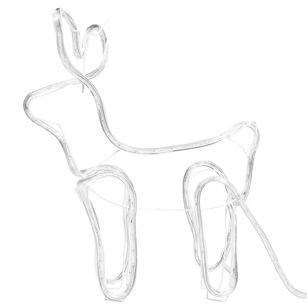 Τάρανδος Χριστουγεννιάτικος με Έλκηθρο Εξωτ. Χώρου με 252 LED