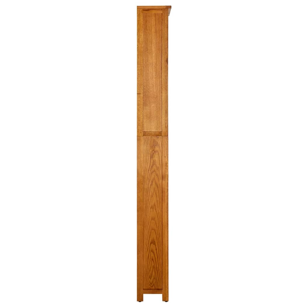 Βιβλιοθήκη με 7 Επίπεδα 90 x 22,5 x 200 εκ. Μασίφ Ξύλο Δρυός - Pakobazaar