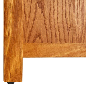 Βιβλιοθήκη με 7 Επίπεδα 90 x 22,5 x 200 εκ. Μασίφ Ξύλο Δρυός - Pakobazaar